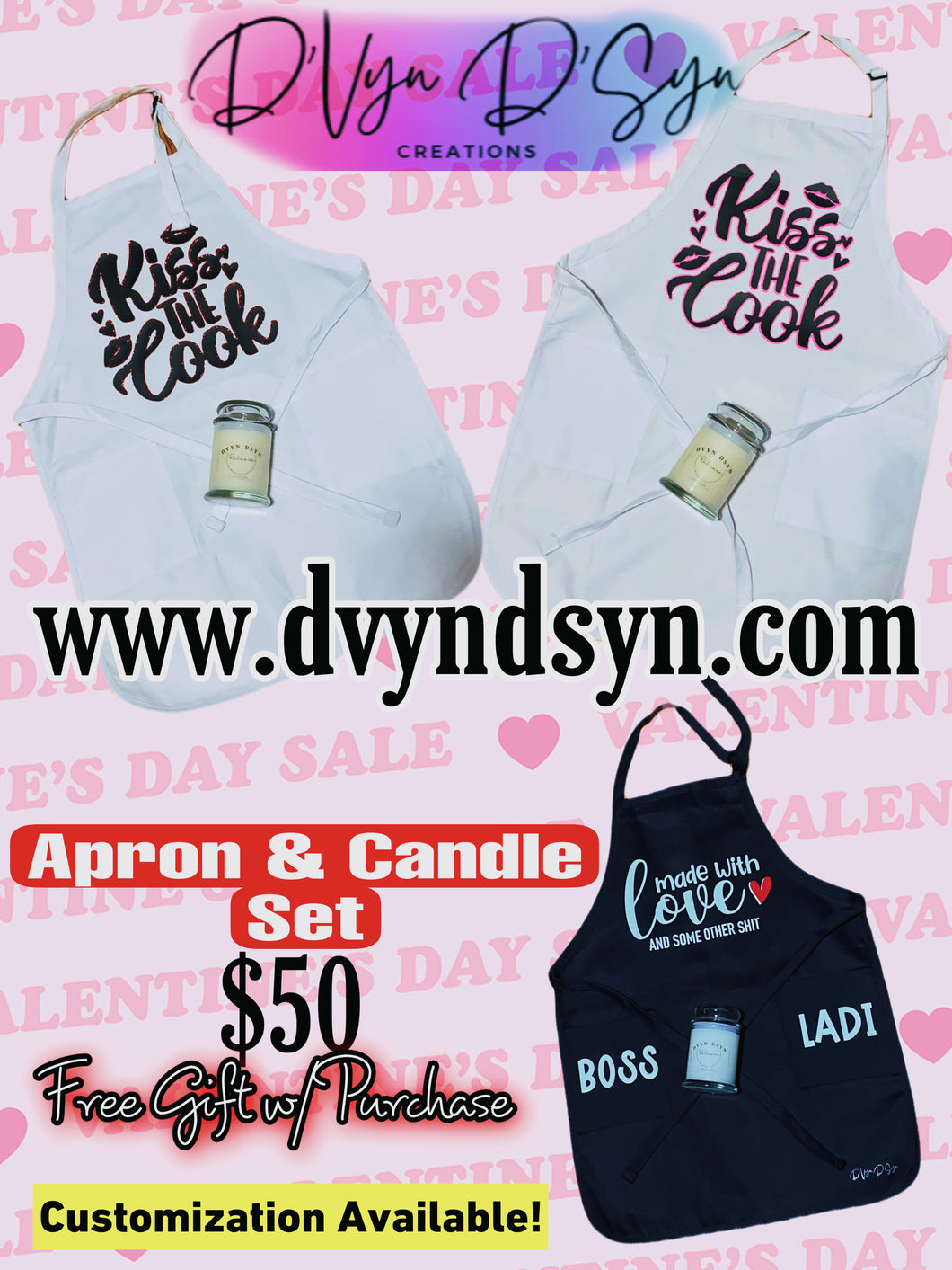 Apron & Candle Set